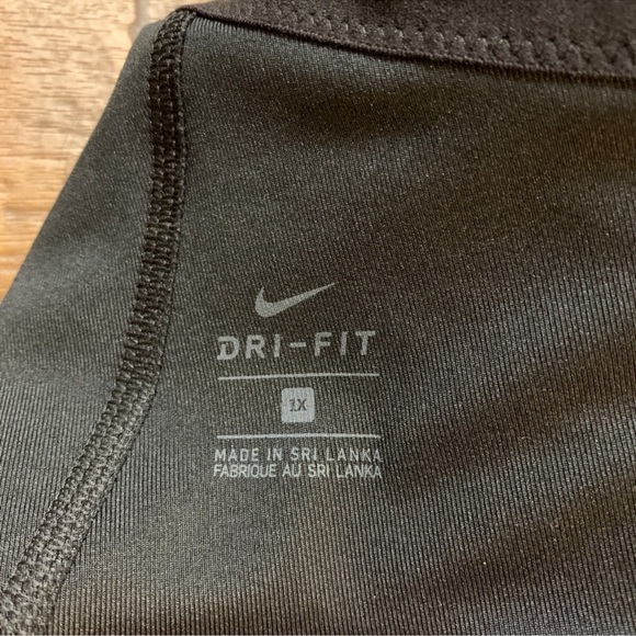 NIKE 🏃‍♀️ LK NW BLACK/WHITE RAZORBACK “INDY PLUS” DRI-FIT PADDED SPORT BRA 1X - Picture 7 of 8